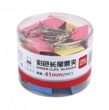 得力 8552ES 41mm彩色長尾夾2#(24只/筒)